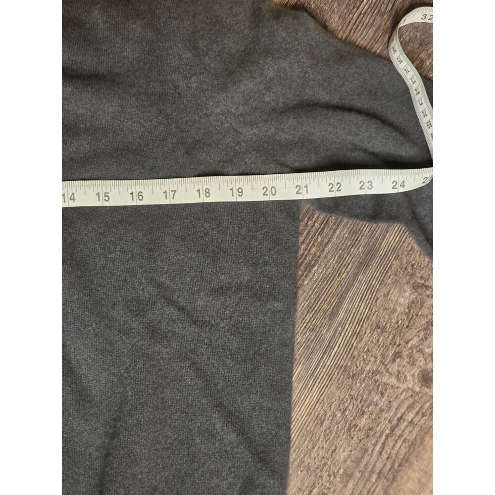 Chanyarn Sweater Womens XL Dark Gray 100% Cashmere V-Neck Knit Pullover NWT - Picture 5 of 6